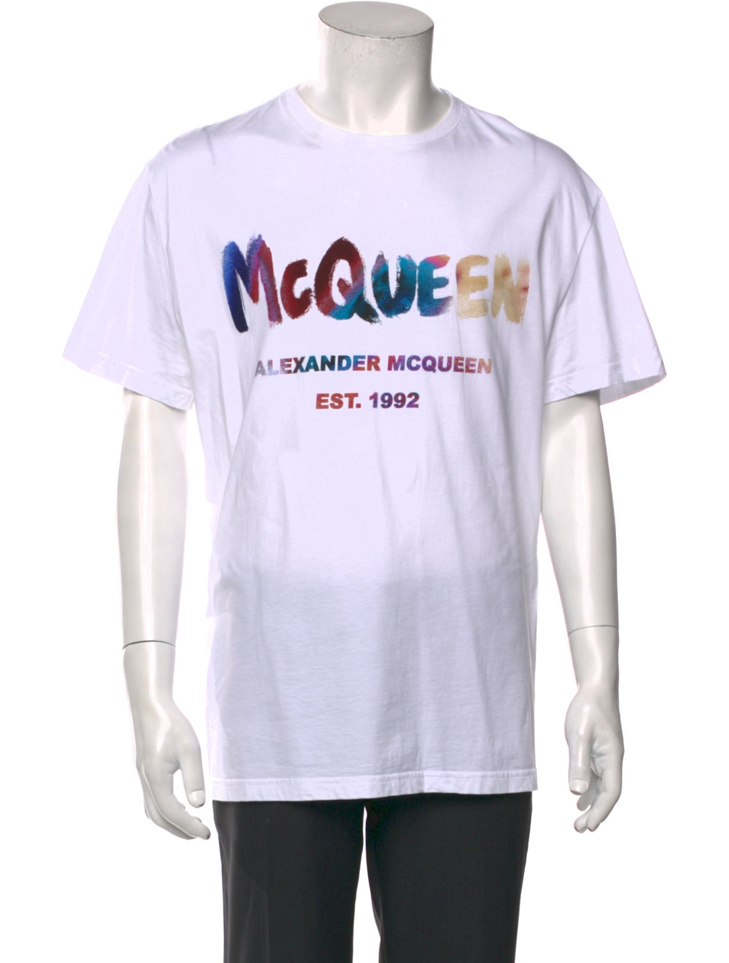 Alexander McQueen Graphic Print Crew Neck T-Shirt