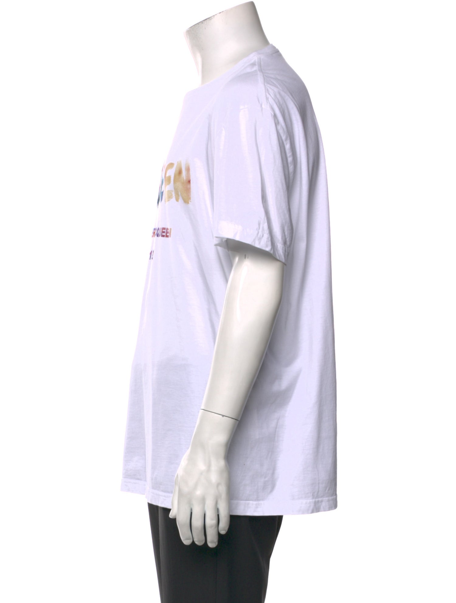 Alexander McQueen Graphic Print Crew Neck T-Shirt