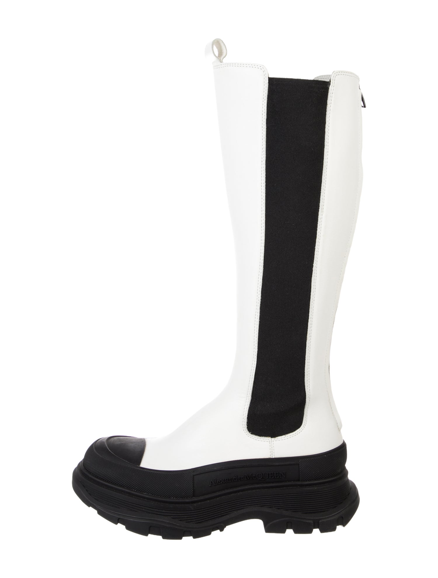 Alexander McQueen Leather Chelsea Boots