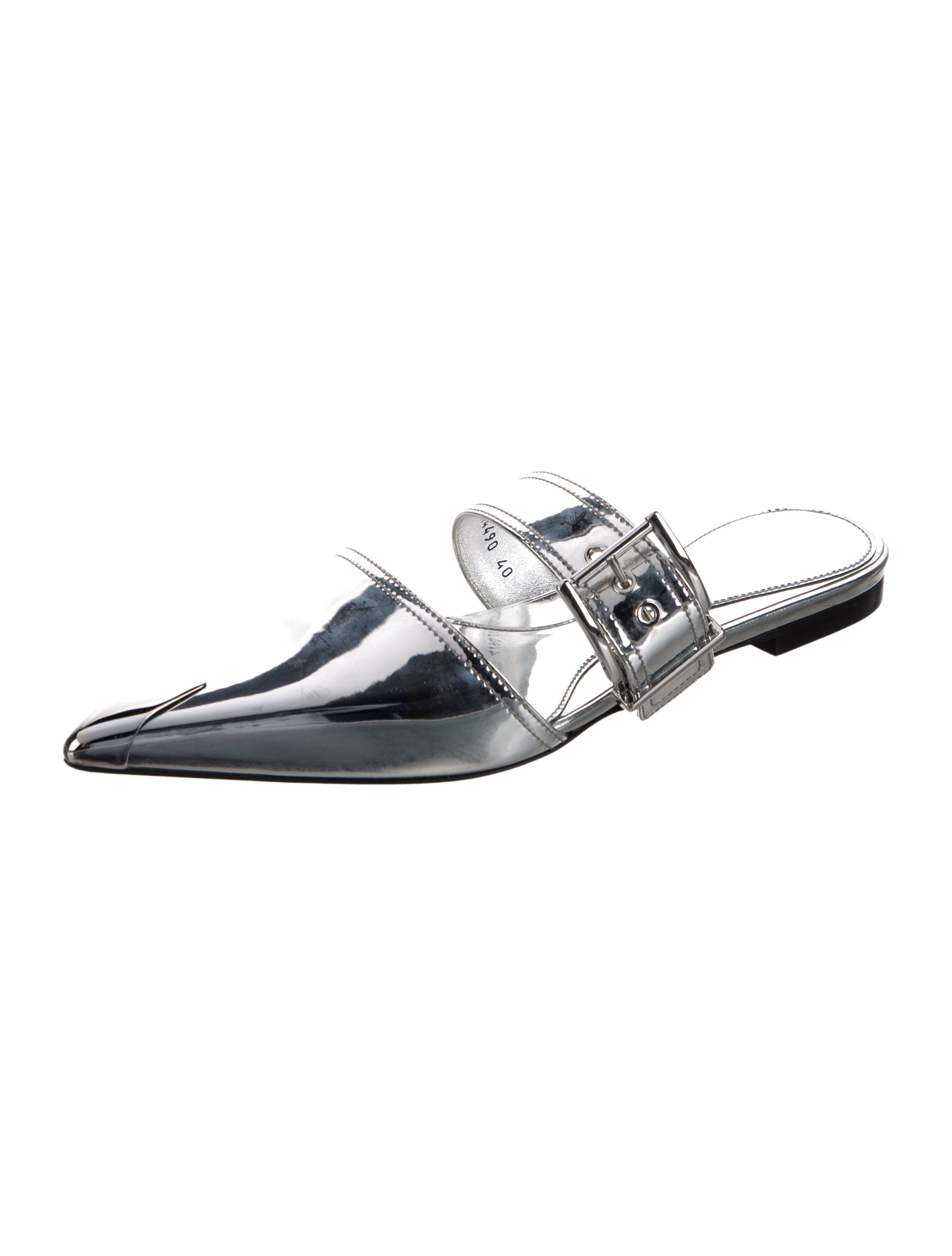 Alexander McQueen Patent Leather Mules