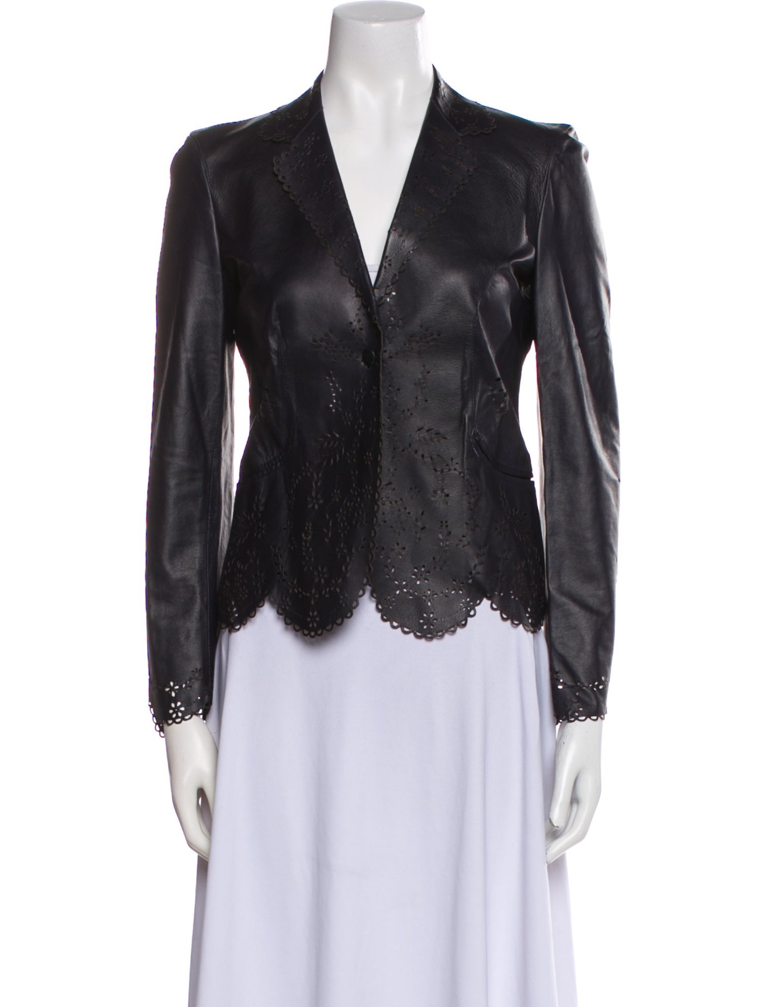 Alexander McQueen Leather Blazer