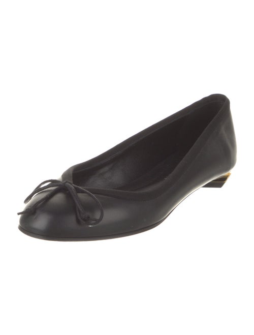 Alexander McQueen Leather Bow Accents Flats