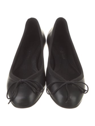 Alexander McQueen Leather Bow Accents Flats