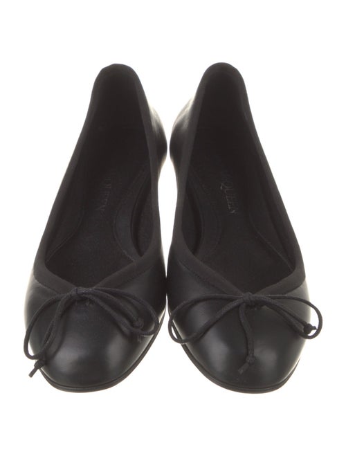 Alexander McQueen Leather Bow Accents Flats