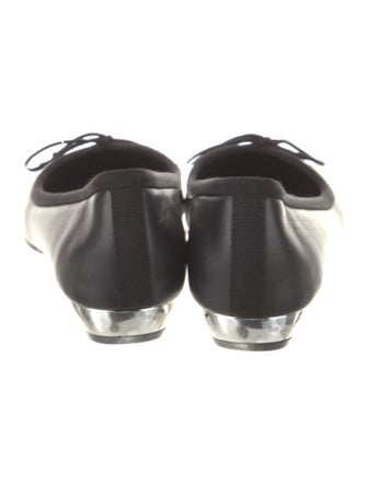 Alexander McQueen Leather Bow Accents Flats