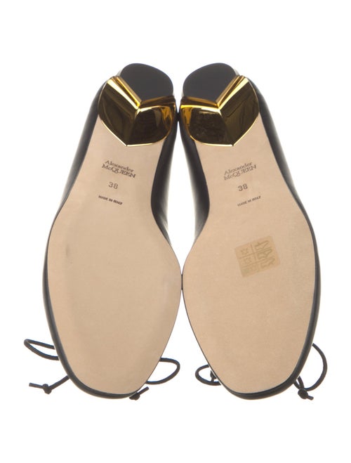 Alexander McQueen Leather Bow Accents Flats