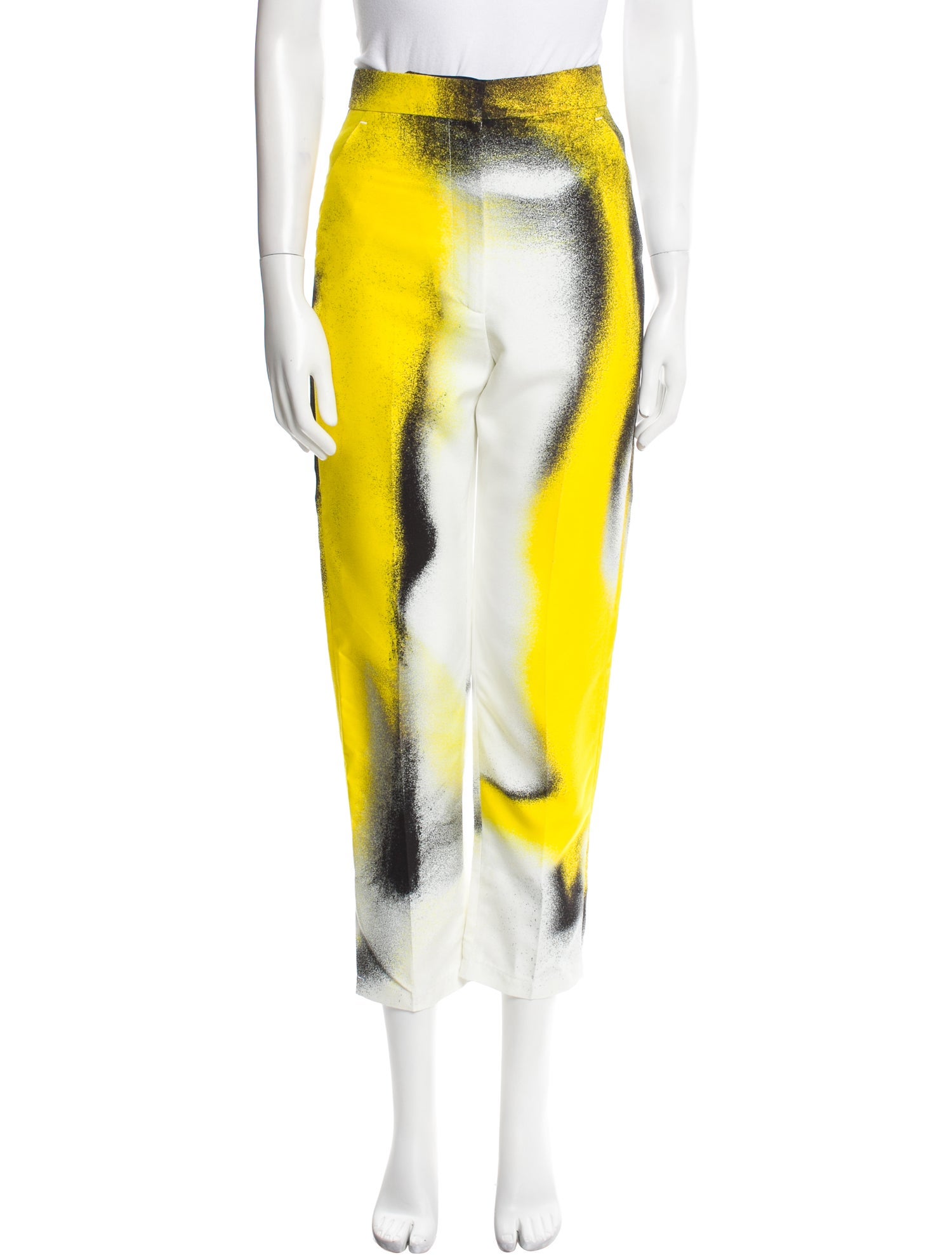 Alexander McQueen Tie-Dye Print Straight Leg Pants