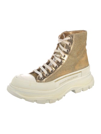 Alexander McQueen Rubber Colorblock Pattern Chunky Sneakers