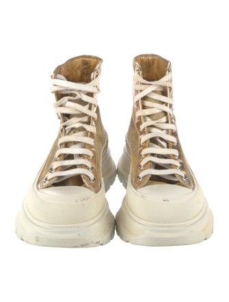 Alexander McQueen Rubber Colorblock Pattern Chunky Sneakers