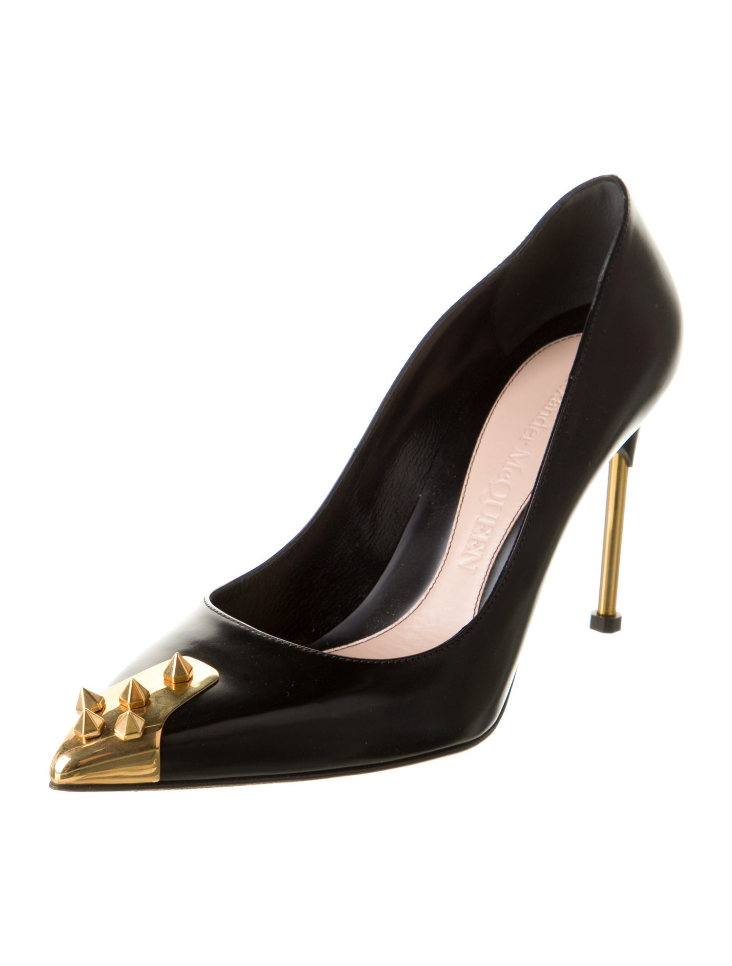 Alexander McQueen Leather Studded Accents Pumps