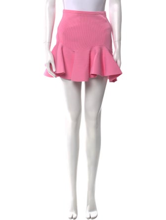 Alexander McQueen Ruffle Embellishment Mini Skirt