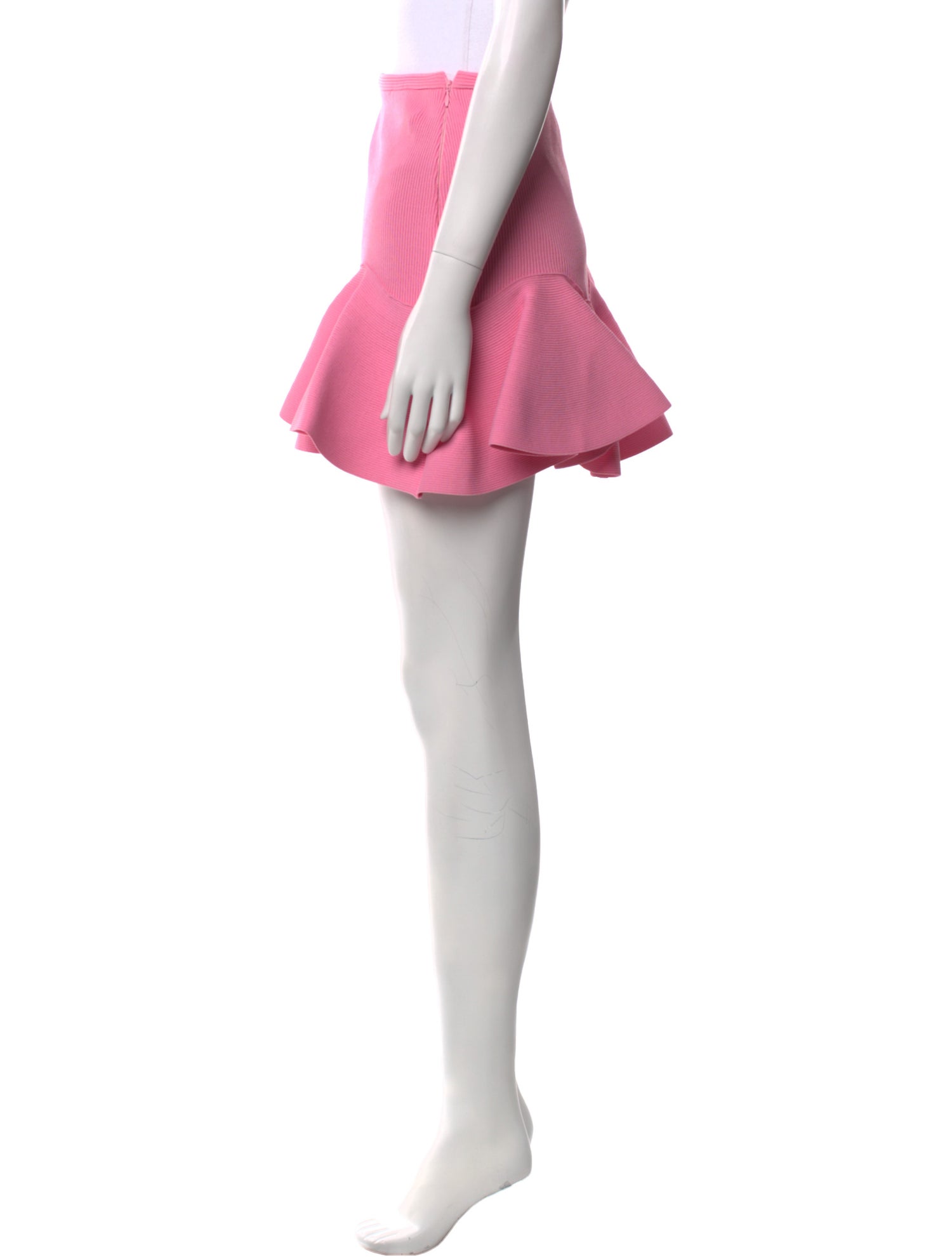 Alexander McQueen Ruffle Embellishment Mini Skirt