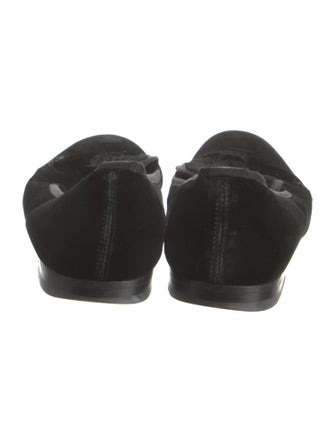 Alexander McQueen Skull Velvet Loafers