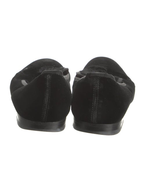 Alexander McQueen Skull Velvet Loafers