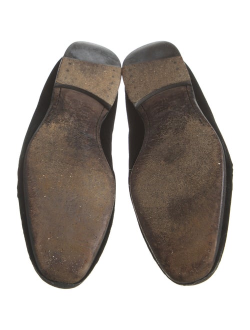 Alexander McQueen Skull Velvet Loafers