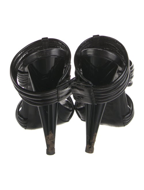 Alexander McQueen Patent Leather Gladiator Sandals