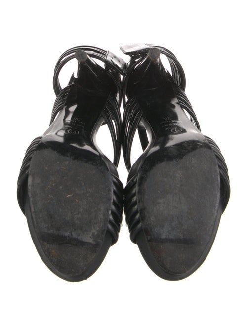 Alexander McQueen Patent Leather Gladiator Sandals