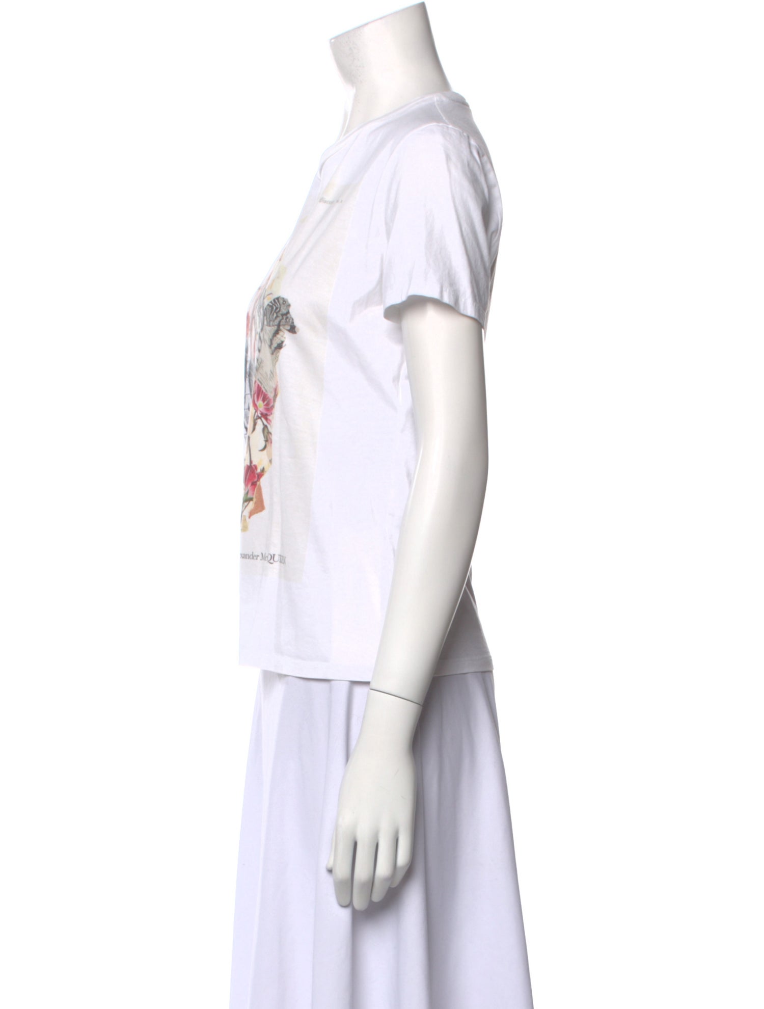 Alexander McQueen Graphic Print Crew Neck T-Shirt