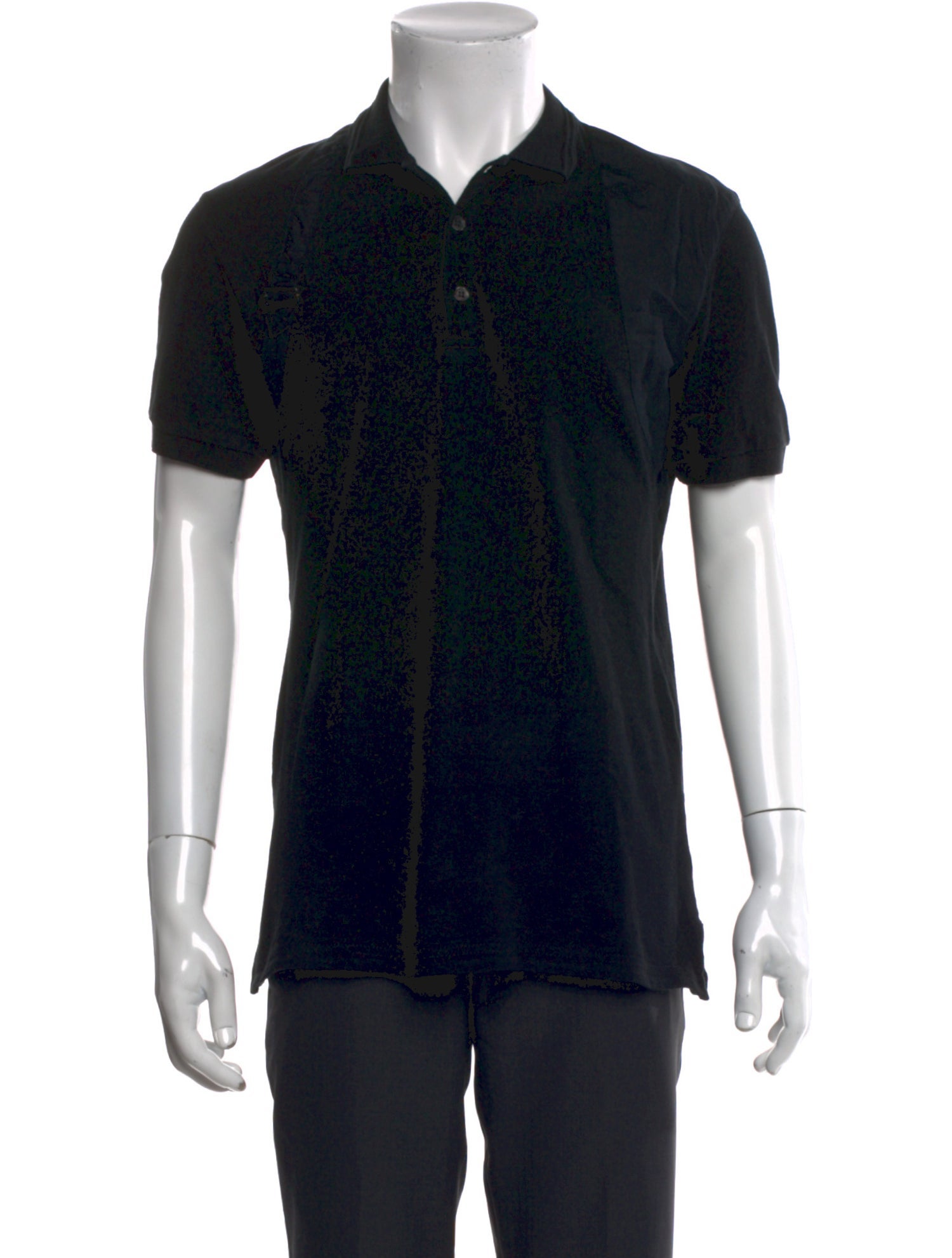 Alexander McQueen Collar Short Sleeve Polo Shirt
