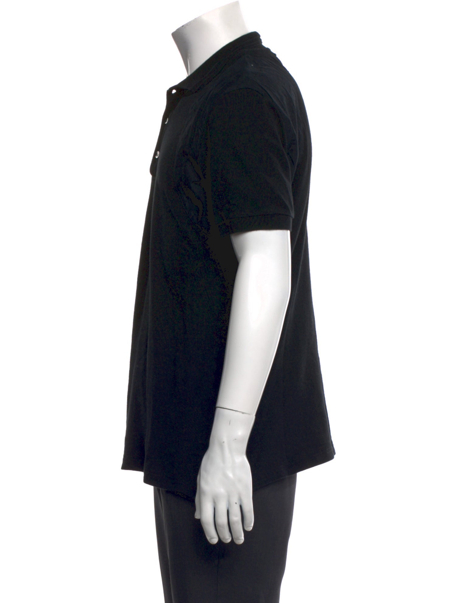 Alexander McQueen Collar Short Sleeve Polo Shirt