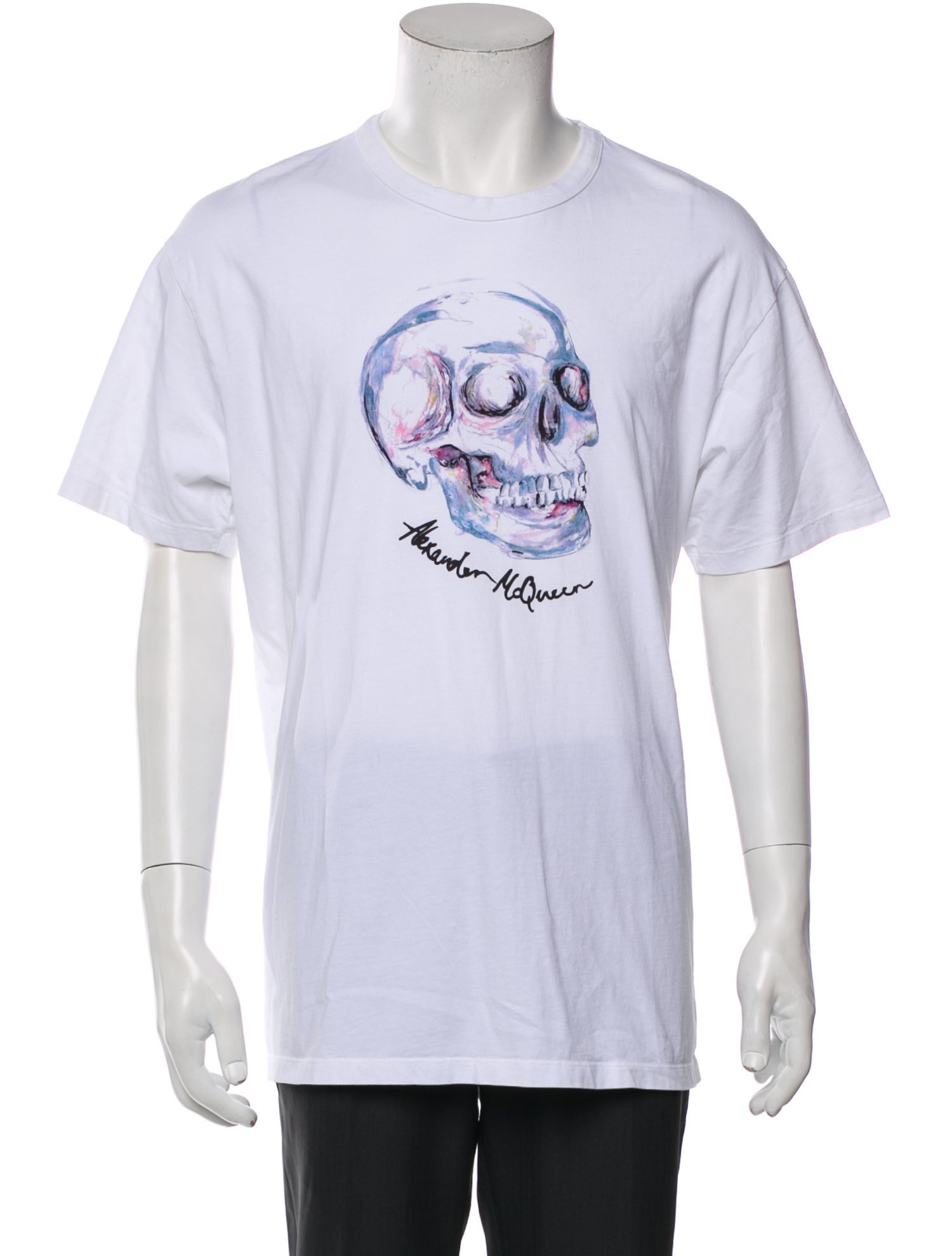 Alexander McQueen Graphic Print Crew Neck T-Shirt