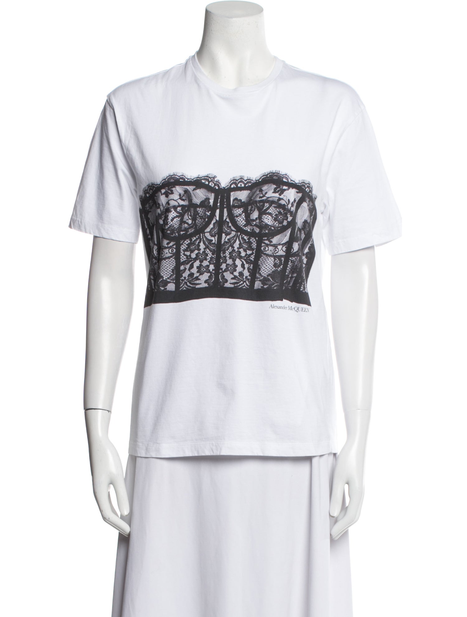 Alexander McQueen Graphic Print Crew Neck T-Shirt