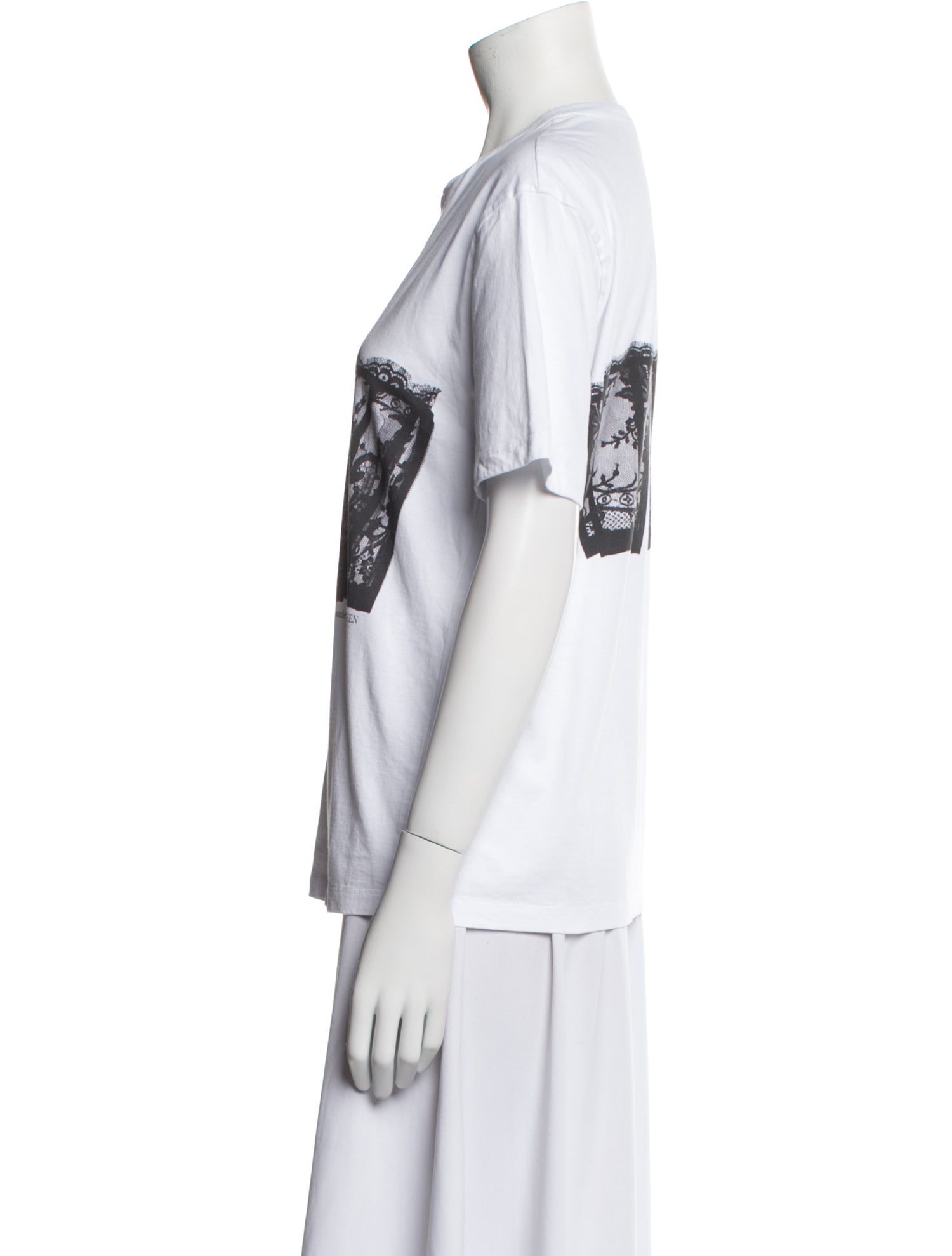 Alexander McQueen Graphic Print Crew Neck T-Shirt