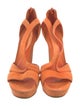 Alexander McQueen Suede Slingback Sandals