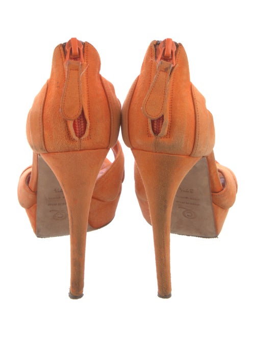 Alexander McQueen Suede Slingback Sandals