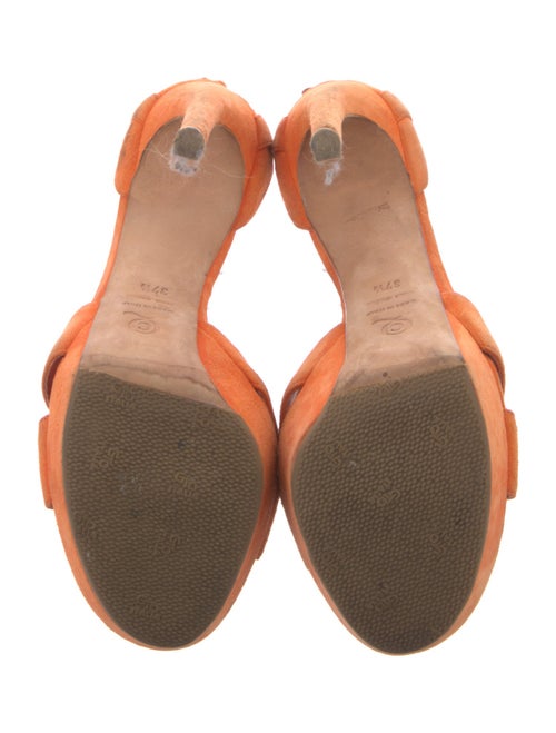 Alexander McQueen Suede Slingback Sandals