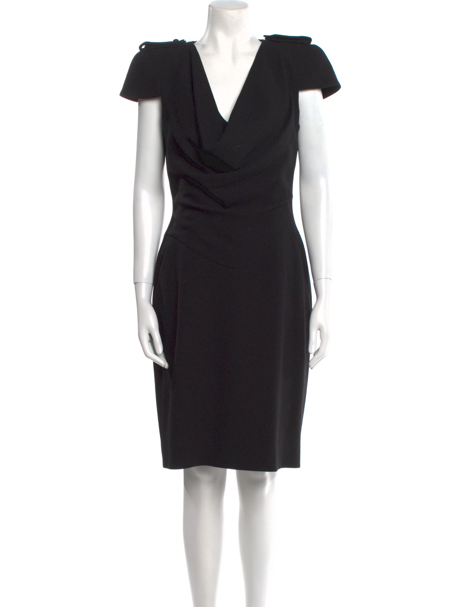 Alexander McQueen Wool Knee-Length Dress