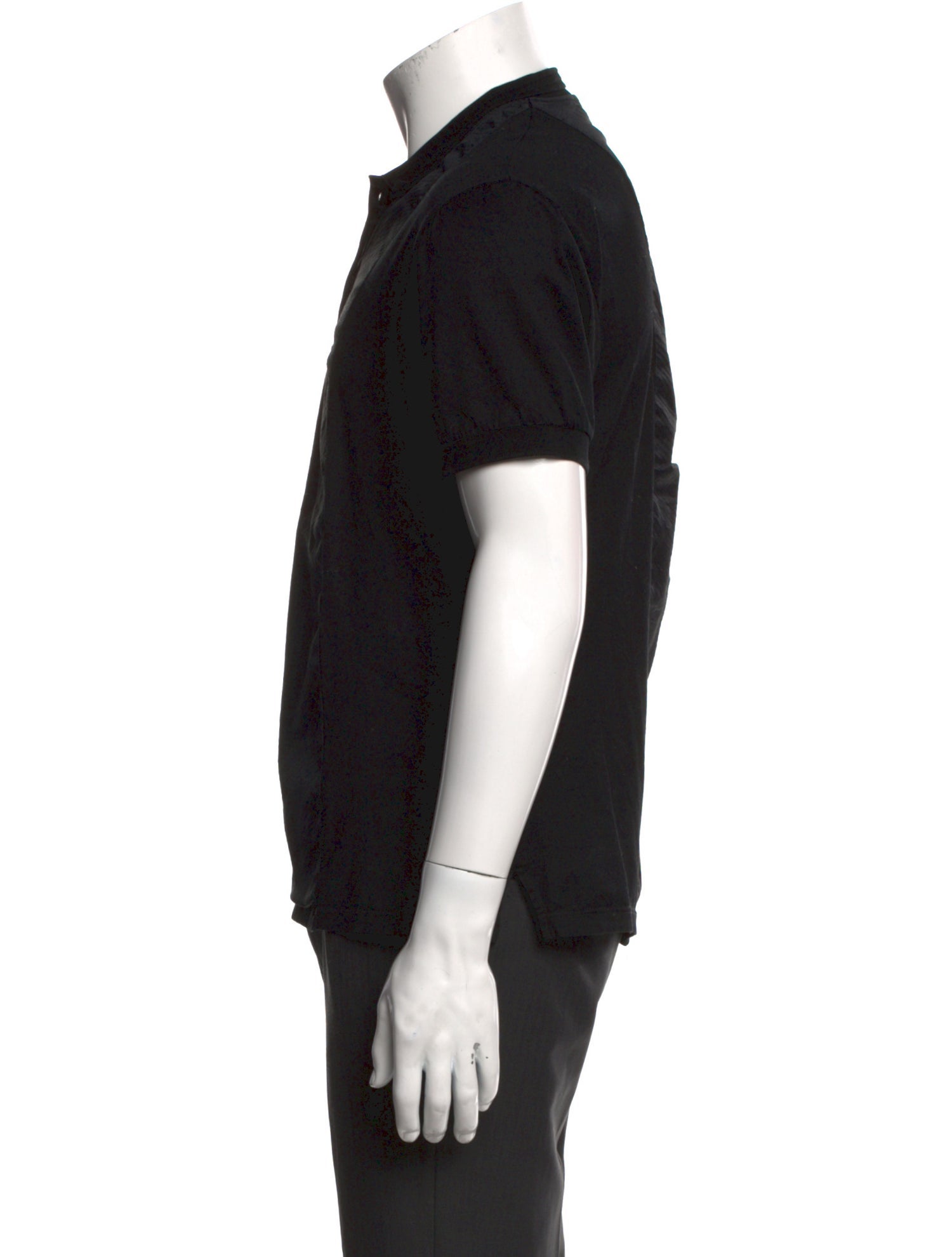 Alexander McQueen Collar Short Sleeve Polo Shirt