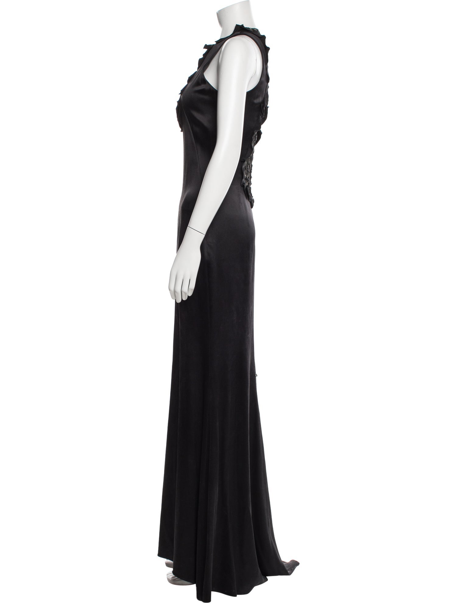 Alexander McQueen Silk Long Dress