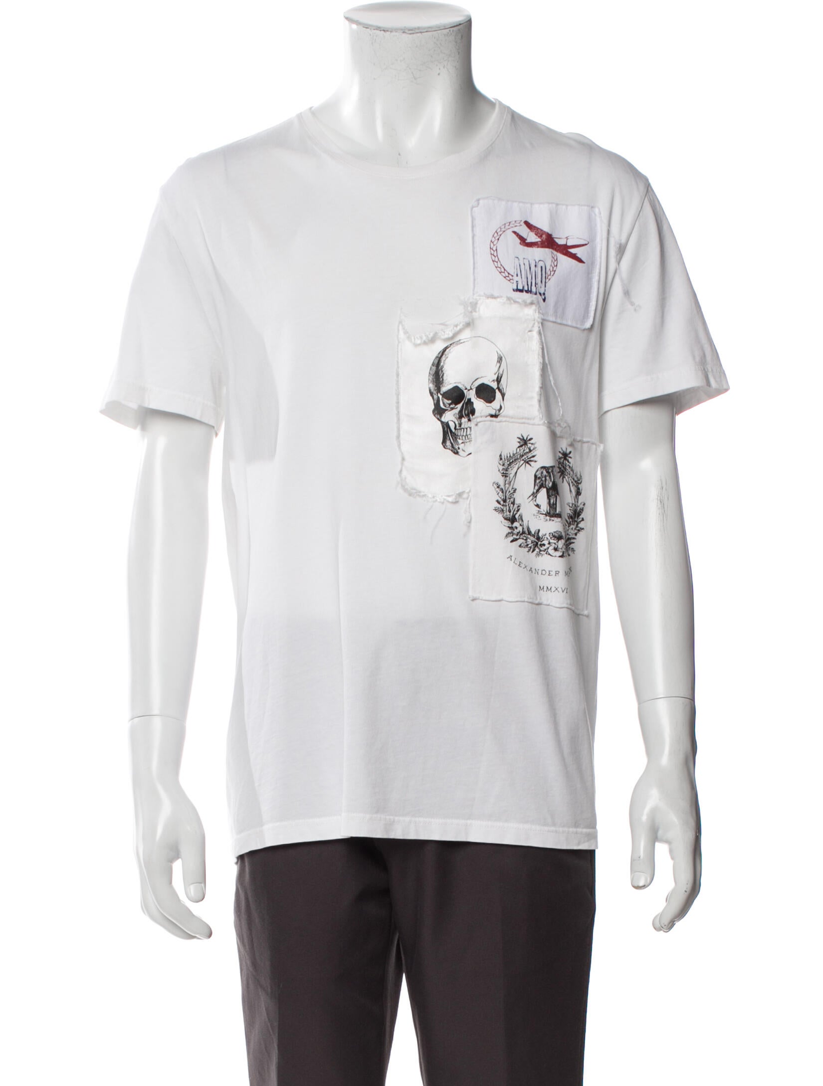 Alexander McQueen Graphic Print Crew Neck T-Shirt