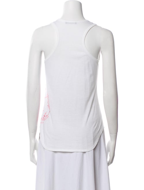 Alexander McQueen Graphic Print Scoop Neck Top