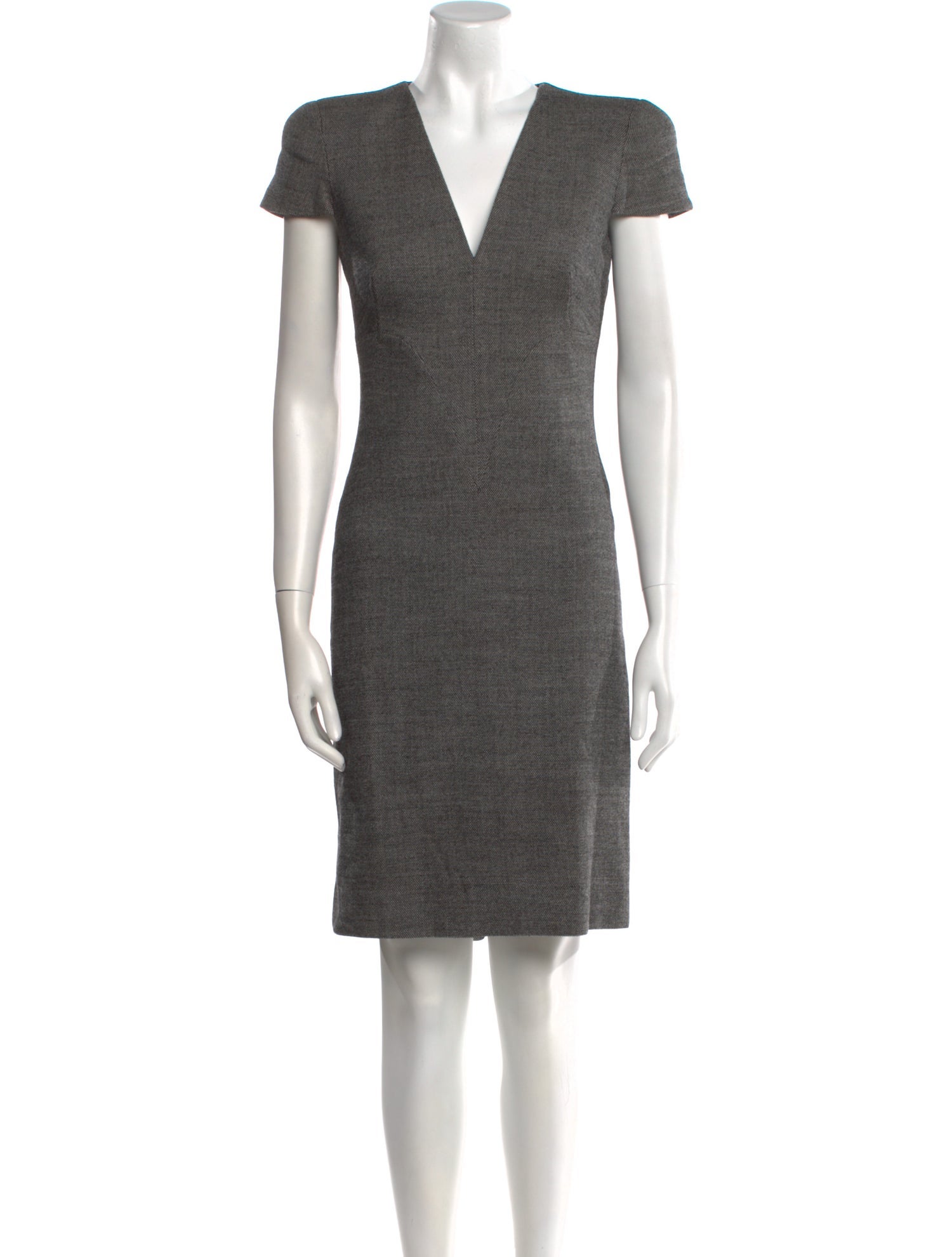 Alexander McQueen Virgin Wool Knee-Length Dress