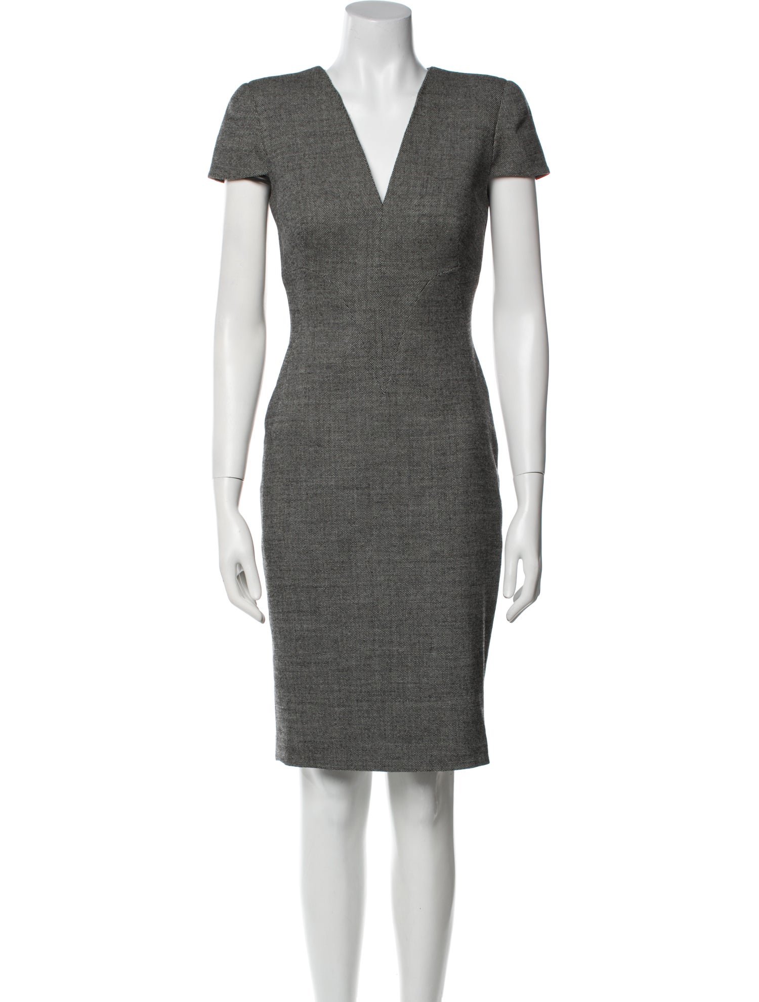 Alexander McQueen Wool Knee-Length Dress