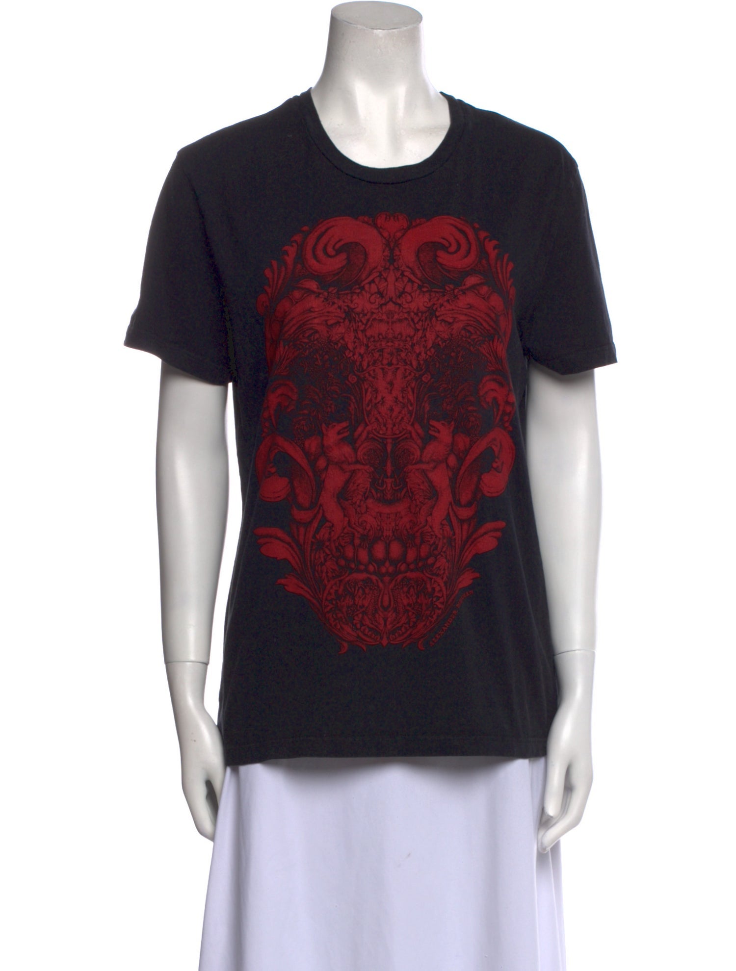 Alexander McQueen Graphic Print Crew Neck T-Shirt