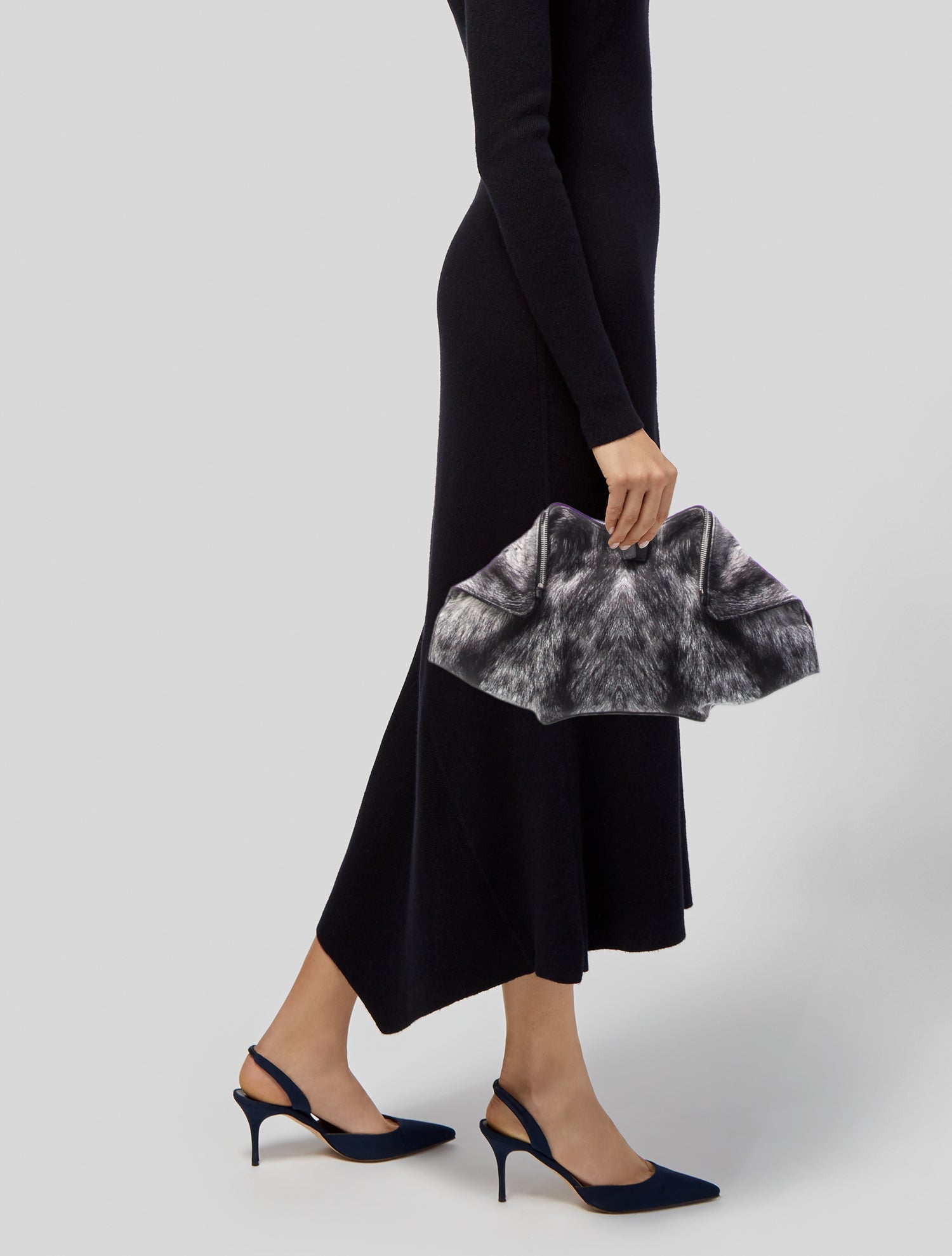 Alexander McQueen Satin Clutch