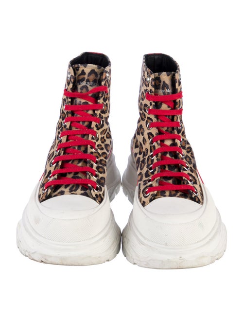 Alexander McQueen Suede Animal Print Sneakers