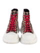 Alexander McQueen Suede Animal Print Sneakers