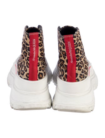 Alexander McQueen Suede Animal Print Sneakers