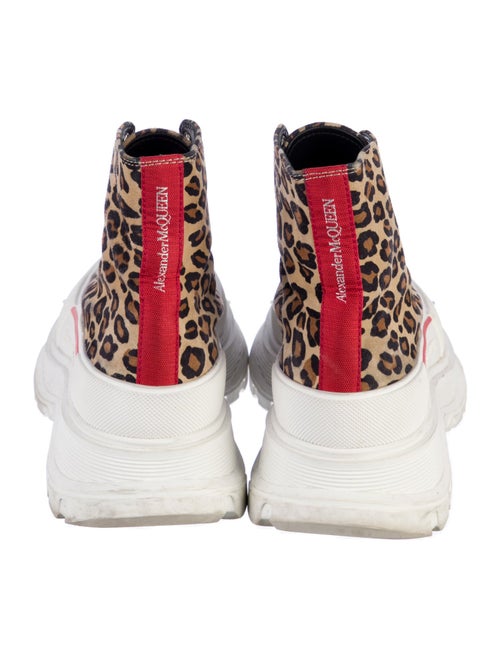 Alexander McQueen Suede Animal Print Sneakers