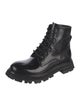 Alexander McQueen Leather Combat Boots