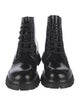 Alexander McQueen Leather Combat Boots