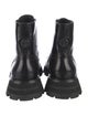Alexander McQueen Leather Combat Boots