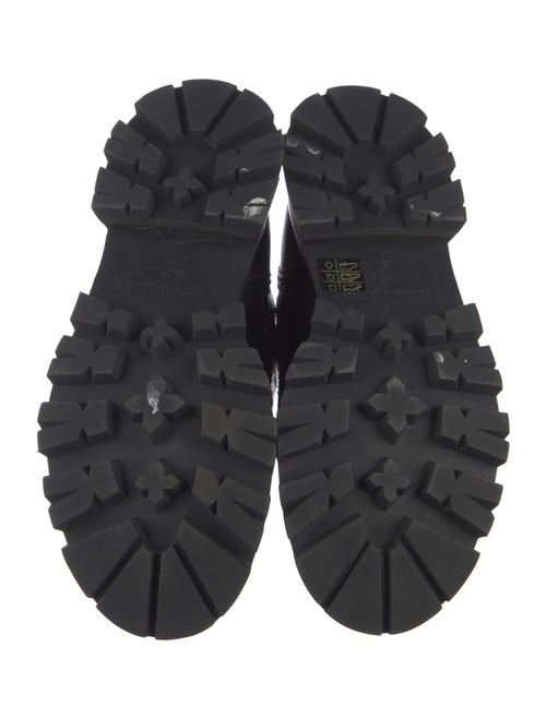 Alexander McQueen Leather Combat Boots