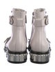 Alexander McQueen Leather Studded Accents Combat Boots