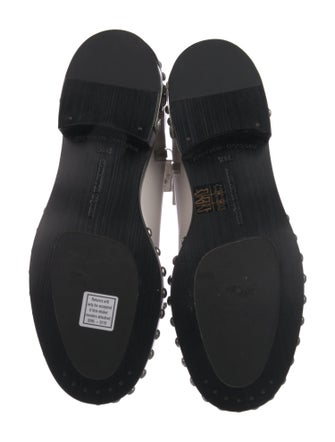 Alexander McQueen Leather Studded Accents Combat Boots