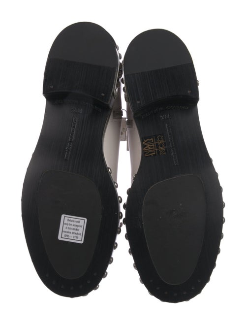 Alexander McQueen Leather Studded Accents Combat Boots